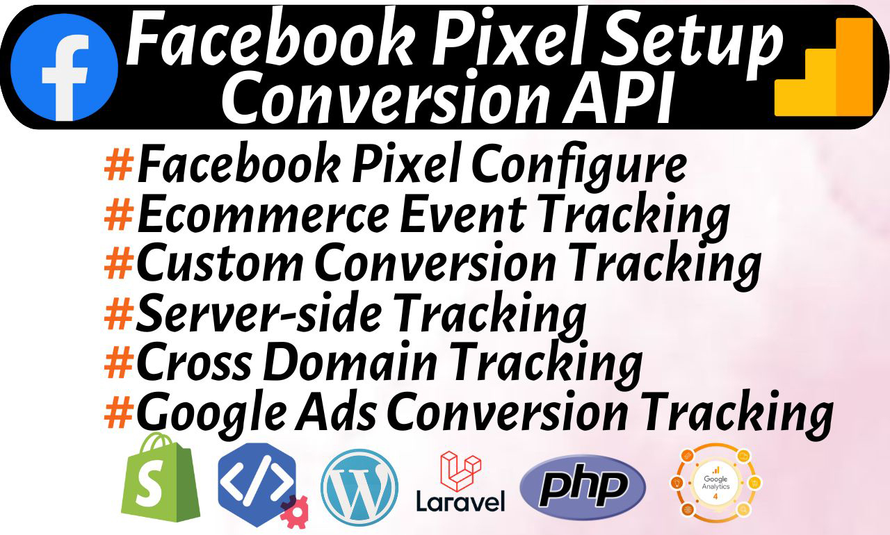 I will setup facebook pixel conversion API,server side tracking ga4